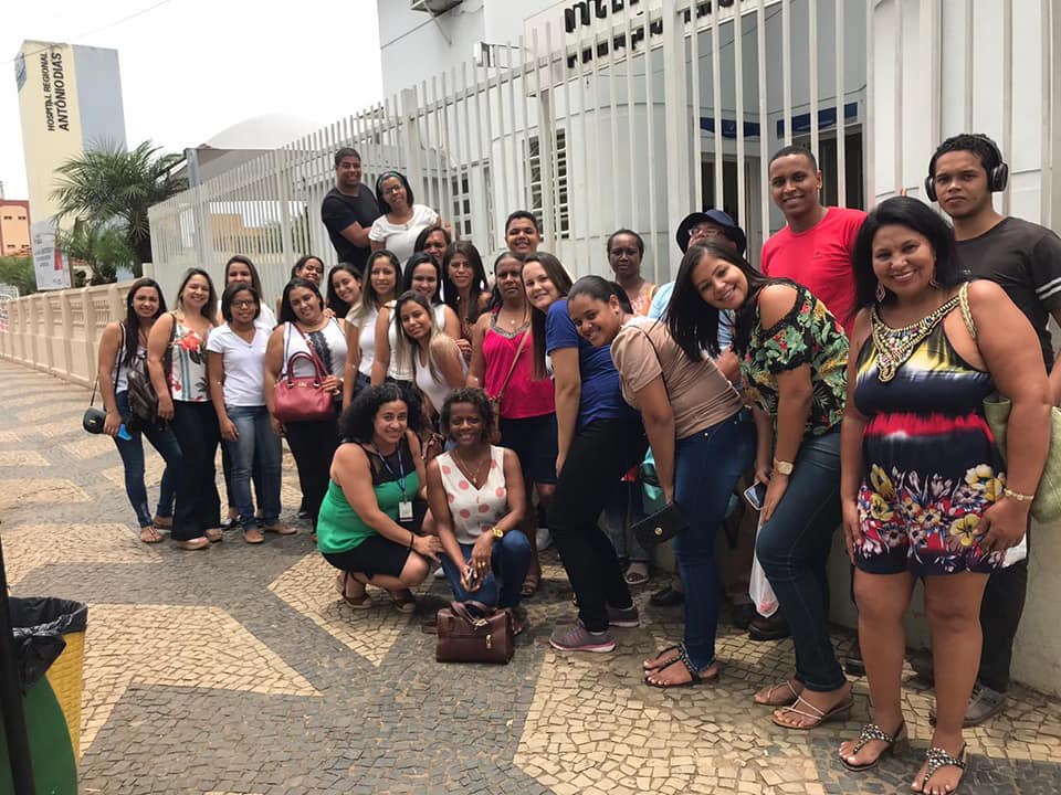 Visita dos alunos do curso técnico em Enfermagem na Fundação Hemominas em Patos de Minas.